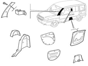 Детали салона Fiat Doblo 2000-2005