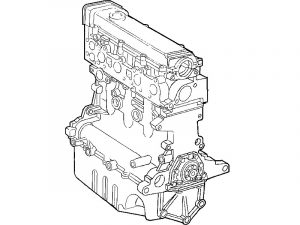 Двигатель и навесное Fiat Doblo 2006-2014 1.9 mJtd