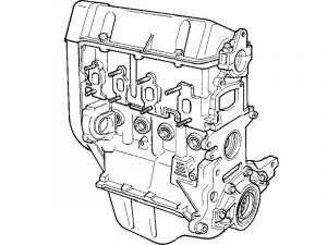 Двигатель и навесное Fiat Doblo 2006-2014 1.4 бензин