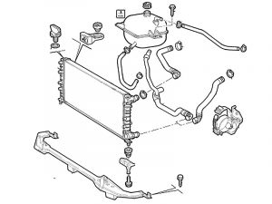 Охлаждение двигателя Fiat Doblo 2006-2014 1.4 Bz