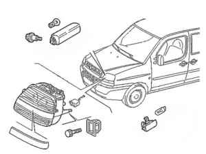 Оптика и освещение Fiat Doblo 2000-2005